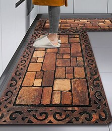 abordables -Carrelage terre de diatomées tapis de cuisine super absorbant porte de cuisine tapis de pied à séchage rapide tapis de porte d'entrée tapis antidérapant