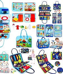 levne -montessori hračky plstěné zaneprázdnění taška na tabuli rané vzdělávání puzzle učební tabule školení montessori pro malé děti učební pomůcky