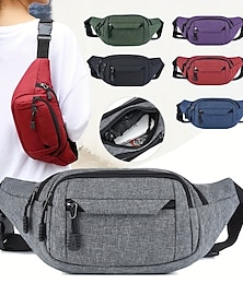 baratos -moda masculina bolsa de cintura bolsa casual pochete grande bolsa de cinto para telefone bolsa de lona bolsa de telefone de viagem ao ar livre bolsas de quadril de banana