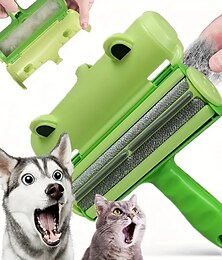 abordables -elimina el pelo de mascotas al instante - depilador reutilizable para perros & rodillo de pelo de gatos para sofás