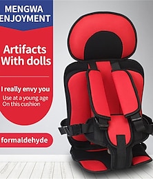 abordables -Alfombrilla de asiento de seguridad para niños de 6 meses a 12 años, alfombrillas para sillas transpirables, cojín para asiento de coche de bebé, almohadilla ajustable para asiento de cochecito
