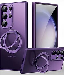 halpa -puhelin Etui Käyttötarkoitus Samsung Galaxy S24 S23 Ultra Plus S23 Magneettinen adsorptiokotelo Magsafen kanssa Tuella Magneetti Koko vartalon suoja Yhtenäinen TPU