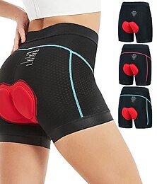 voordelige -Dames Wielrenondershorts Fietsbroek 3D gewatteerde short Fietsen Gewatteerde shorts Kleding Onderlichaam Bergracen Wegwielrennen Sport 3D-pad Ademend Sneldrogend Lichtgewicht Zwart Blauw Spandex