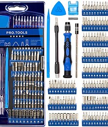 cheap -124-in-1 Professional Electronics Repair Tool Kit - Precision Screwdriver Set With Magnetic Mini Screwdrivers & Carrying Case