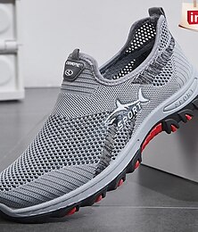 economico -scarpe sportive slip-on in rete traspirante da uomo: scarpe da ginnastica da corsa leggere e comode per attività all'aperto
