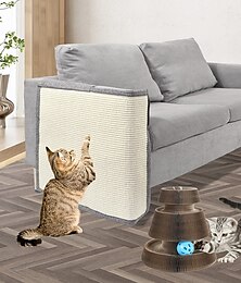 billiga -kattskrapsmatta soffskydd naturligt sisal möbelskydd skrapdyna för katter repmatta för soffa, soffa, stol（höger och vänster）