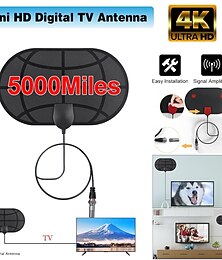 economico -nuova mini antenna tv indoor amplificata digital hdtv antenna supporto hd 4k 1080p dvb-t trasmissione tv freeview a lungo raggio antenna tv ripetitore del segnale