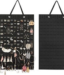 billiga -filt hängpåse örhängeförvaring hängpåse vägghängande smycken örhängen halsband ringförvaring