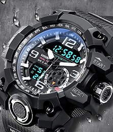 cheap -Men Digital Watch Large Dial Outdoor Sports Fashion Luminous Calendar Waterproof Silicone Watch