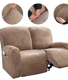 halpa -poikkipintainen lepotuoli sohva 1 sarja 6 kappaletta mikrokuituliina joustava korkea joustava korkealaatuinen sametti sohva päällinen sohva kansi 2 istuimelle tyyny lepotuoli sohva