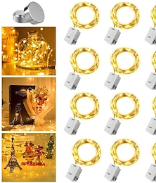 cheap -100pcs Mini Waterproof Fairy Lights with Copper Wire Twinkle 3 Speed Modes String Lights Firefly Lights for Christmas Decorations 30pcs 10pcs