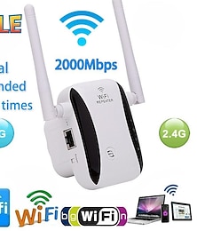 billige -2000/300mbps trådløs wifi-repeater 2000mbps wifi-forlenger lang rekkevidde wi-fi signalforsterker wi-fi booster tilgangspunkt
