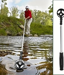 levne -Retrívr golfových míčků, golfový nástroj pro přitahování nerezových míčků s vyměnitelnou hlavicí pro zvedání míčku, golfové příslušenství dárek pro muže ženy