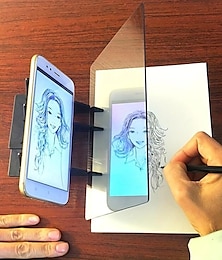 ieftine -tabla de desen optic transparenta, tabla de trasare optica portabila tabla de desen pentru imagini proiector de desen de trasare tabla optica de pictura instrument de schitare pentru copii,