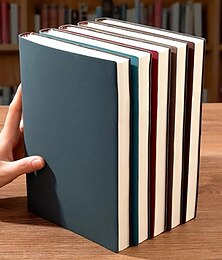 preiswerte -Weiches Leder-Notizbuch aus Schafrinde, Business-Arbeitsnotizbuch, Büro-Notizblock, Jahrestreffen-Notizbuch, Geschenk zum Schulanfang