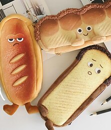 お買い得  -パントースト鉛筆ケースバッグ女の子のためのかわいいぬいぐるみペンポーチボックス大容量学生学用品