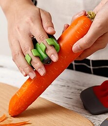 billiga -1st, handgrönsaksskalare, palmskalare, gummifingergrepp bekväma att skala pumpa