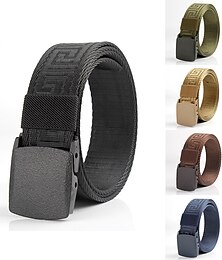 halpa -Miesten Taktinen vyö Nylon verkkotyövyö Musta Kakhi Nylon Tavallinen Arki-asut Bile Viikonloppu