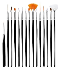 cheap -15pcs Fine Detail Paint Brush Set - Miniature Paint Brush For Detailing & Art Painting - Acrylic, Watercolor, Oil,Models, Airplane Kits, Nail Artist Supplies, Gift For Kids