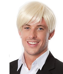 رخيصةأون -fred short wig karate kai blonde wig jeffrey dahmer blonde wigs for cobra karate kid تأثيري أنيمي هالوين