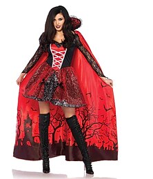 abordables -Sorcière Vampire Costumes à thème cinéma / TV Halloween Costume de cosplay Costume de fête Bal Masqué Nuit de Walpurgis Tenues Cosplay Adulte Femmes Mascarade Mardi Gras Performance Soirée Halloween