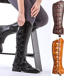 cheap -Retro Vintage Punk & Gothic Medieval Renaissance Armor Leg Warmers Gaiters Boot Covers Leg Guards Viking Crusader Elven Women's Halloween Casual Daily LARP Shoe Cover
