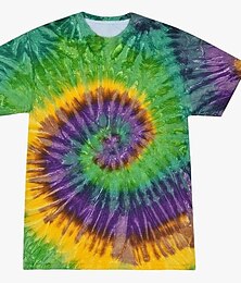 economico -Da discoteca Maglietta tie-dye Manga Grafica Maglietta Per Da coppia Per uomo Per donna Per adulto Stampa 3D Casual / quotidiano