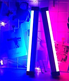 olcso -32/52 cm-es szalag atmoszféra usb újratölthető led éjszakai lámpa hálószoba dekoráció világoskék fény lila fény élő adás hangulat világos háttérvilágítás