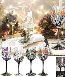 billiga -four seasons tree vinglas, perfekt för vitt vin, rött vin eller cocktails, nyhet present för födelsedagar, bröllop, alla hjärtans dag 1st