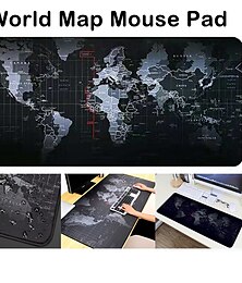 cheap -300MMx700MMx3MM World Map Mouse Pad, Extra Large For Girls Office Computer Desk Keyboard Mat Gaming Race Mouse Pad