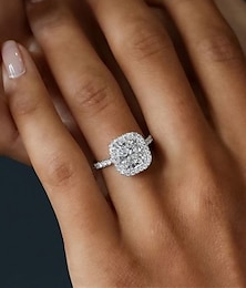 cheap -Women's Rings Fashion Wedding Geometry Ring