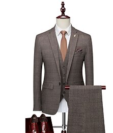 levne -Retro Řvoucí 20s 20. léta 20. století Třídílný oblek Kostýmové kalhoty Velký Gatsby Gentleman Gangster Maškarní kostým Pánské Plesová maškaráda Svatební Svatební host Večírek Dospělé Kabát Kalhoty