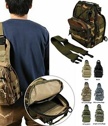 halpa -Taktinen rintareppu olkalaukku reppu armeijan retkeilyretkeilylaukku ulkoilu rintareppu matkalaukku