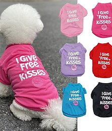 Χαμηλού Κόστους -Shirts for Dog Plain Clothes Chol&Vivi Dog T Shirt Vest Soft and Thin 1pcs Clothes Shirts Fit for Extra Small Medium Large Size Red Rose Pink Black Grey Blue Pruple