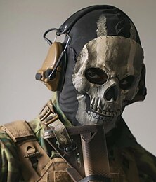 Недорогие -Хэллоуин call of duty war zone 2, call of duty mw2, новая игра, скелет, призрачная маска, головной убор, косплей, украшение на Хэллоуин