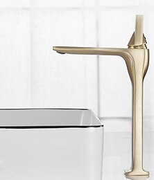 abordables -robinet de lavabo de salle de bain - robinets de bain monotrou classiques électroplaqués