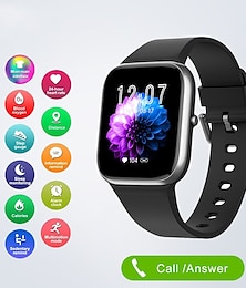 billige -Y9PRO Smart Watch 1,85'' Smartklokke Fitness Løpeklokke Bluetooth Anrop Pedometer Påminnelse Blodsukker Pulsovervåkning Musikkavspilling Kompatibel med Android iOS Menn Kvinner