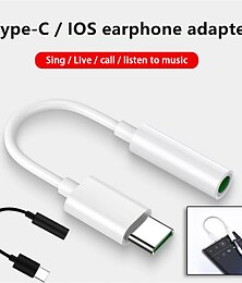 economico -usb c a connettore jack femmina da 3,5 mm auricolare adattatore per cuffie auricolare microfono cavo aux cablato maschio tipo c a convertitore audio da 3,5 mm