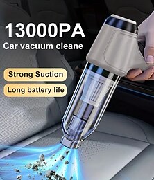 billiga -bildammsugare 13000pa super power bärbar dammsugare usb uppladdningsbar dubbel användning mini handhållen rengöring för bil hem
