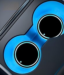 economico -intelligente luminoso sottobicchiere d'acqua luci portabicchieri per auto a led 7 colori che cambiano tappetino di ricarica usb tappetino per tazza impermeabile decorazione della lampada per l'atmosfera interna luce per accessori auto oktoberfest 1pc