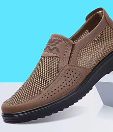 voordelige -Voor heren Instappers en instappers Vrijetijdsschoenen voor heren Grote maten Klassieke instappers Stoffen loafers Comfortabele schoenen Wandelen Casual Buiten Dagelijks Doek Ademend Comfortabel