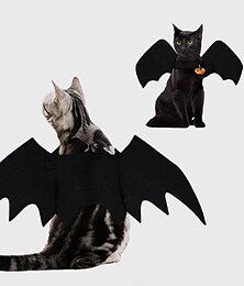 economico -costume da cane per halloween, carnevale halloween creativo gatto cane ala di pipistrello trasformato abbigliamento