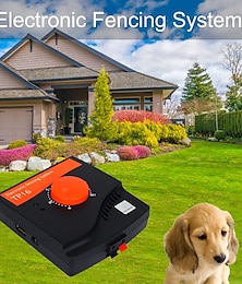 お買い得  -ペットの犬の電気柵システム充電式防水調整可能な 6 レベルペット有線フェンス封じ込めペットの訓練首輪
