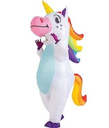 preiswerte -Tier Einhorn Karneval Cosplay Kostüm Partykostüm Aufblasbare Kostüme Karnevalskostüm Einteiler Erwachsene Herren Damen Karneval Maskerade Leistung Party Einfaches Karnevalskostüm Verkleiden