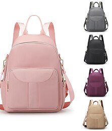 abordables -sac à dos en nylon élégant pour femmes - sac de rentrée multi-poches de grande capacité en plusieurs couleurs