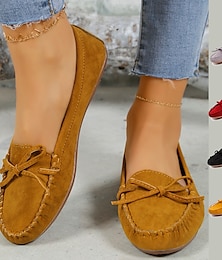 ieftine -Pentru femei Pantofi Flați Slip-On-uri Sandale plate Mărime Plus Size Adidași adezivi Zilnic Culoare solidă Vară Toc Drept Vârf deschis Modă Confortabili minimalism Imitație Piele Dantelat Negru