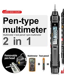 baratos -a3005 caneta multímetro digital tipo 4000 contagens medidor profissional sem contato auto tensão ac/dc testador de diodo ohm para ferramenta