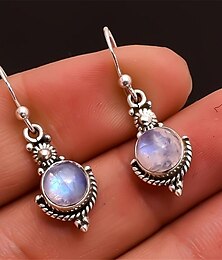 abordables -Femme Boucles d'Oreille Classique Précieux mode Rétro Vintage Des boucles d'oreilles Bijoux Argent antique Pour Mariage Soirée 1 paire
