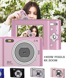 billiga -2023 ny liten bärbar digitalkamera med 4400w pixel hd-skärm hd 8x zoom lämplig för hem gratis frakt varm rea