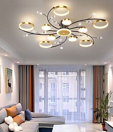 cheap -Ceiling Chandelier 10 Heads Mid Century Pendant Lighting, Ceiling Light Fixture Semi Flush Mount, Pendant Light Fixture for Living Room Kitchen Bedroom 110-240V ONLY DIMMABLE with REMOTE CONTROL